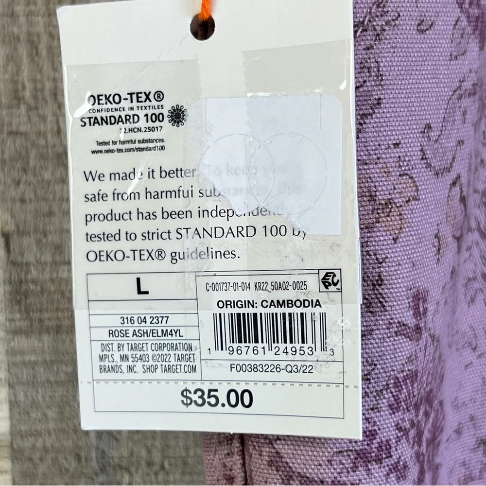 Knox Rose Large Floral Rose Print High Rise Straight Leg Pants with Pockets - Picture 7 of 10